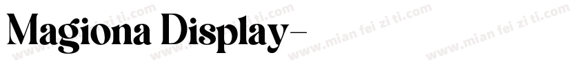 Magiona Display字体转换